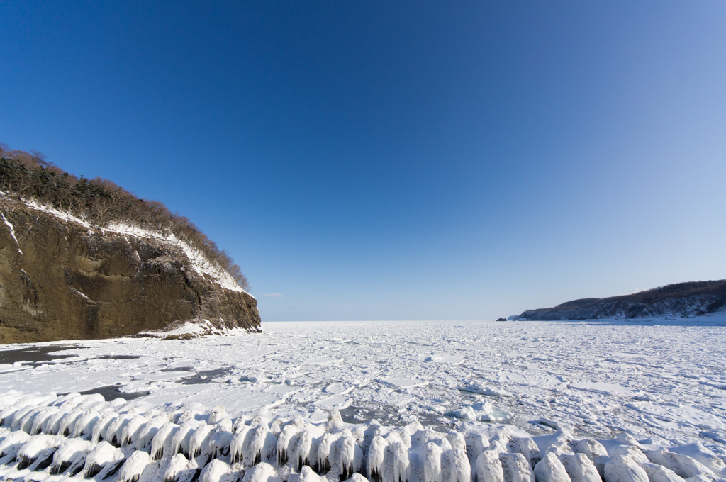 流氷の海
