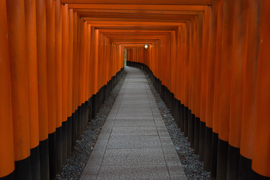 千本鳥居の一部
