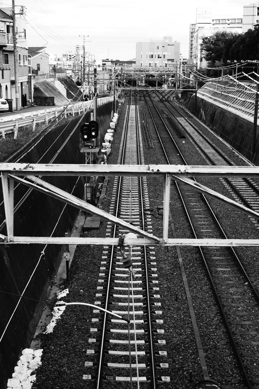跨線橋からの眺め