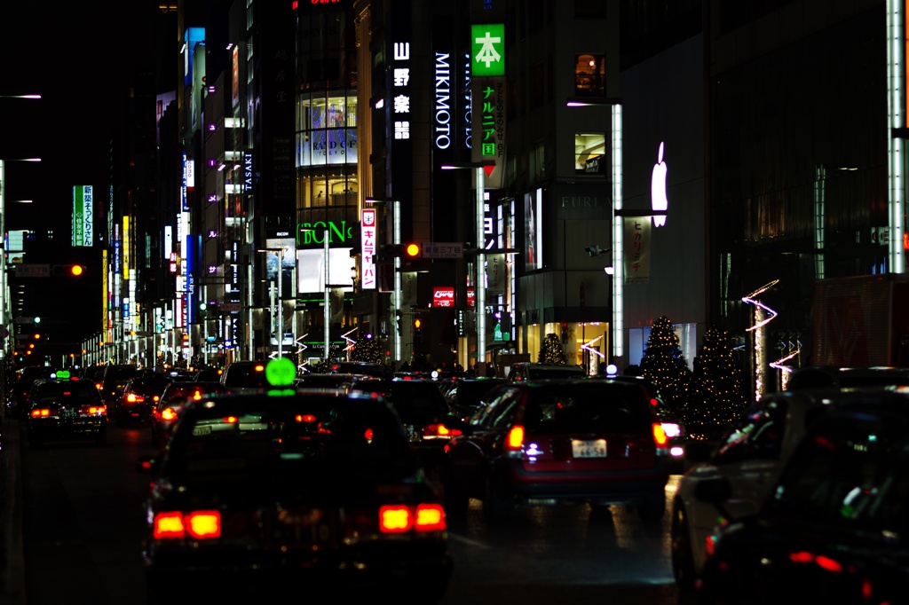 夜の銀座