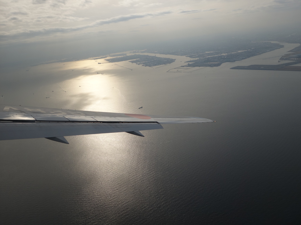 飛行機から千葉方面