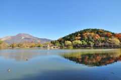 色づきの三島池