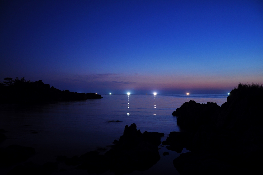 夏夕景日本海Ⅴ～漁火～