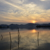 西の湖夕暮れ