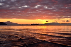 琵琶湖　彩の朝