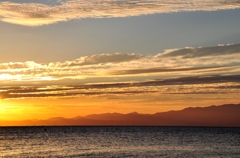 morning scenery of Lake BIwa　～金色の朝～
