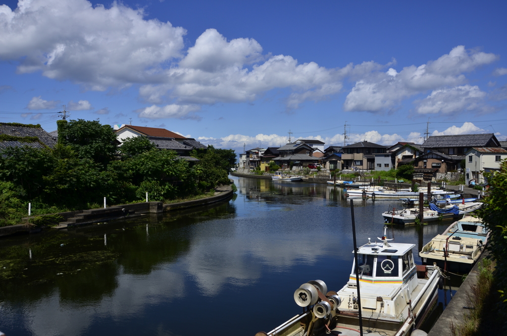 梅雨明けの空　～松原漁港～