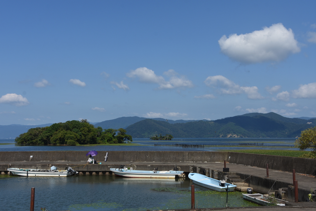 夏空 湖北の風景