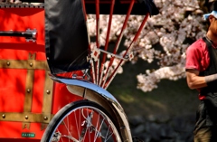 179.赤備の人力車