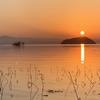 今日の湖北夕暮れ1