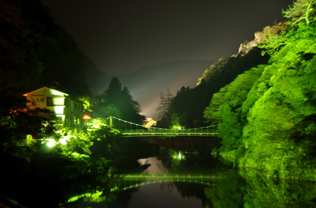 立久恵峡夜景　～旅の続き　山陰編～