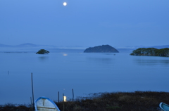 湖北の春　月明かりの朝に