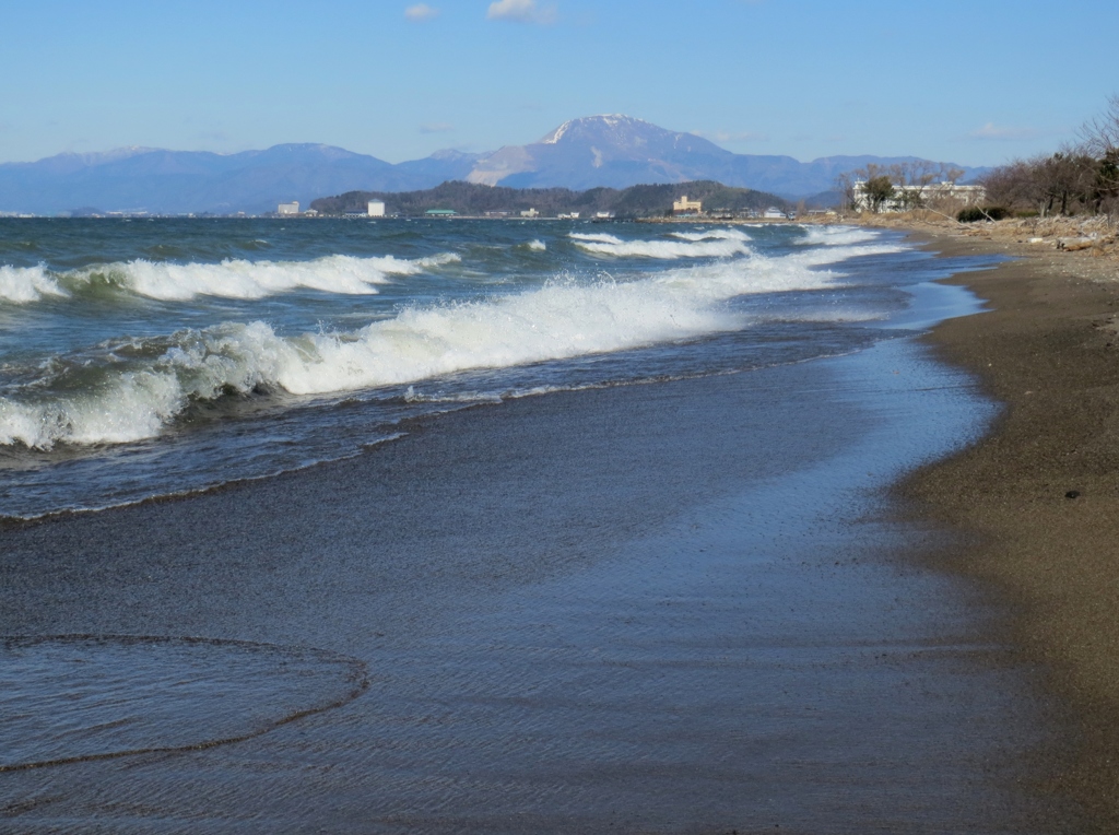 122.青い砂浜