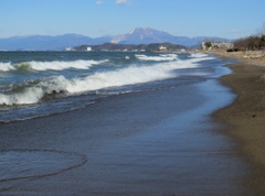 122.青い砂浜