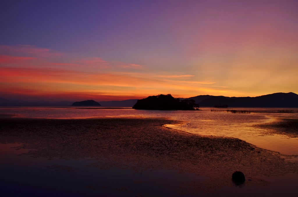 夏の湖北夕景Ⅱ