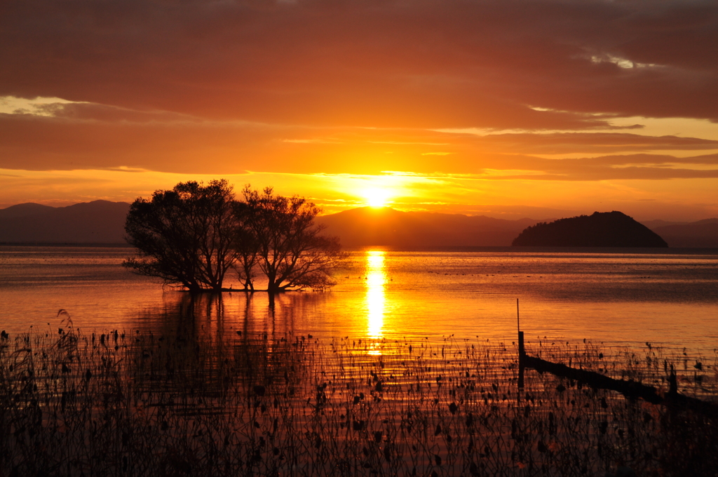 湖北夕景