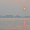 日の出　～浮御堂　霞の朝～