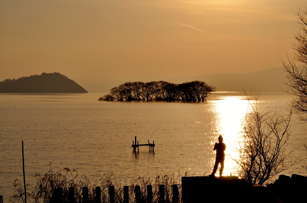 162.湖北の春夕景