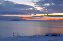 40.琵琶湖の夜明け