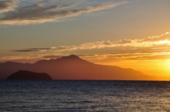 morningu scenery of Lake Biwa ～伊吹七変化～