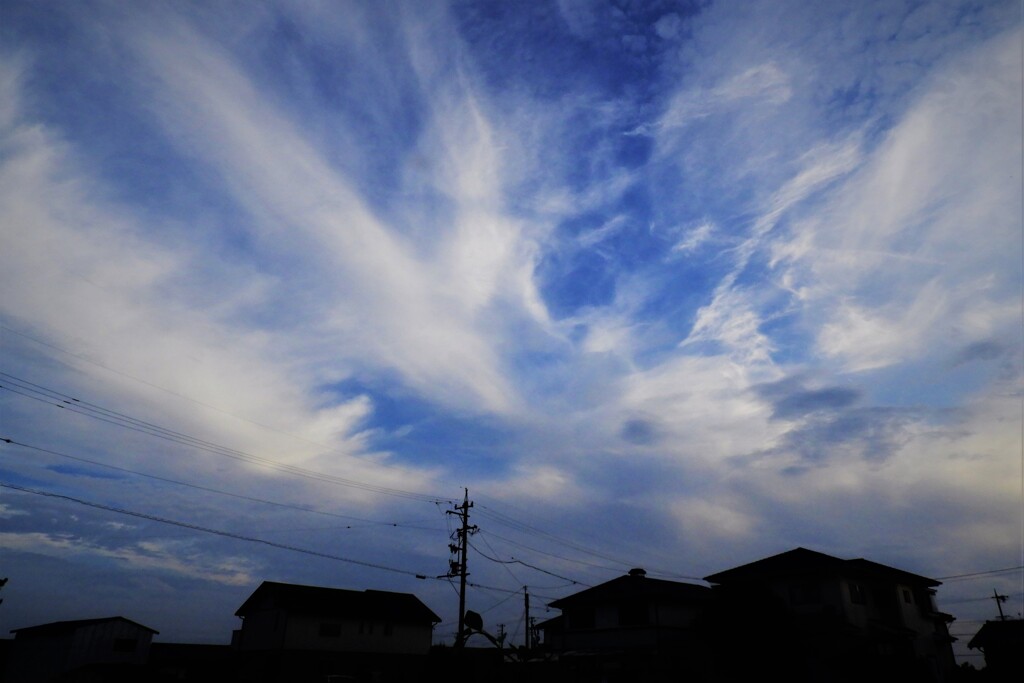 夕空晴れて・・・