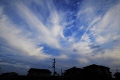 夕空晴れて・・・