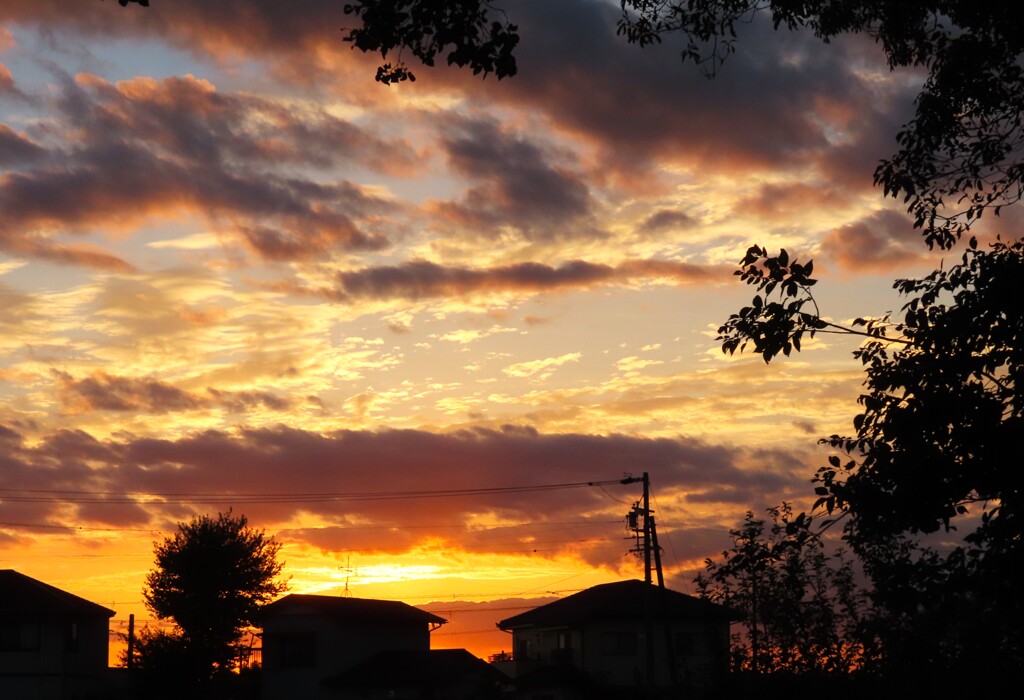 きょうの夕空・・・