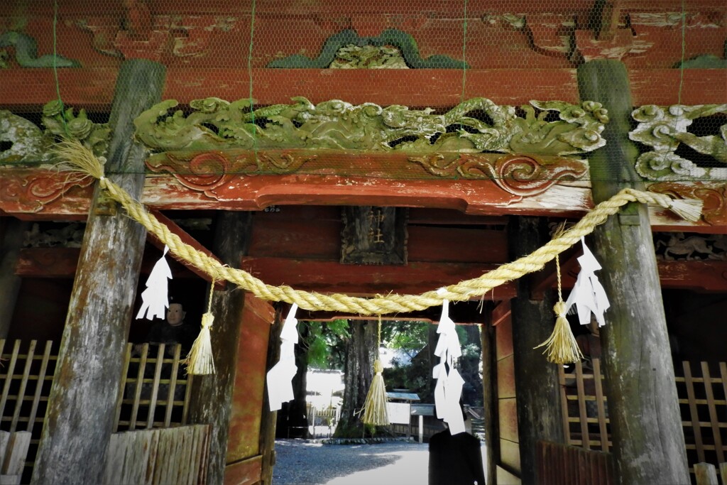 山住神社山門・・・