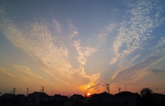 きょうの夕日・・・