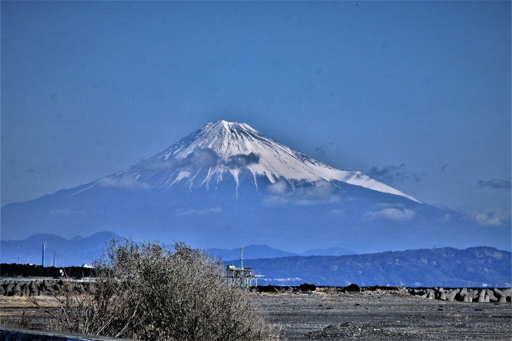 大井川河口辺りから・・・