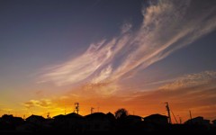 きょうの夕焼け空・・・
