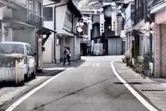 水窪の町並み・・・