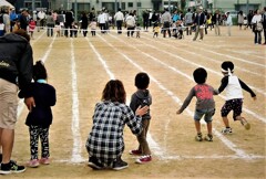 町民運動会でフライング・・・