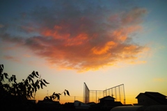 今朝の朝焼け雲・・・