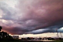 東の夕空・・・