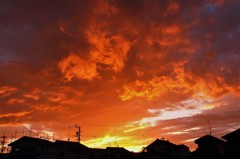 燃え上がる空・・・