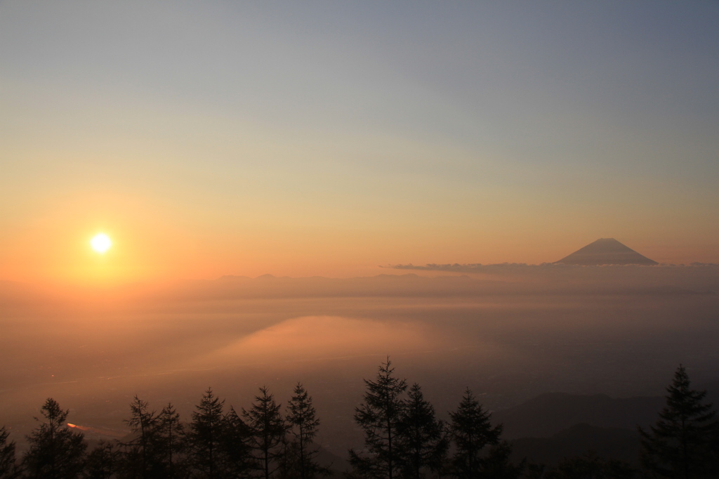 甘利山の朝