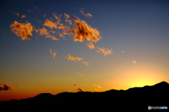 夕焼け浮浪雲