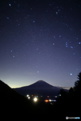 Ｖ字谷からの星空