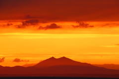 筑波山夕景４