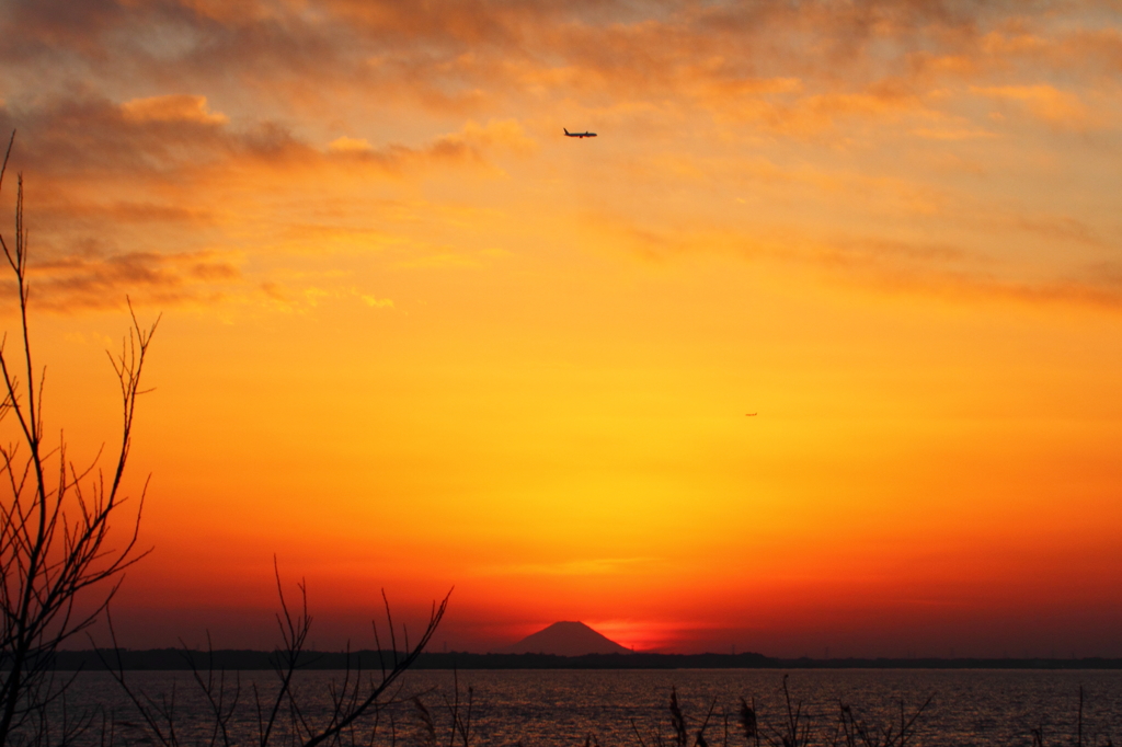 霞ヶ浦夕景