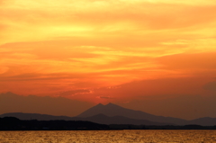 夕焼け筑波１
