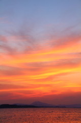 夕焼け筑波２