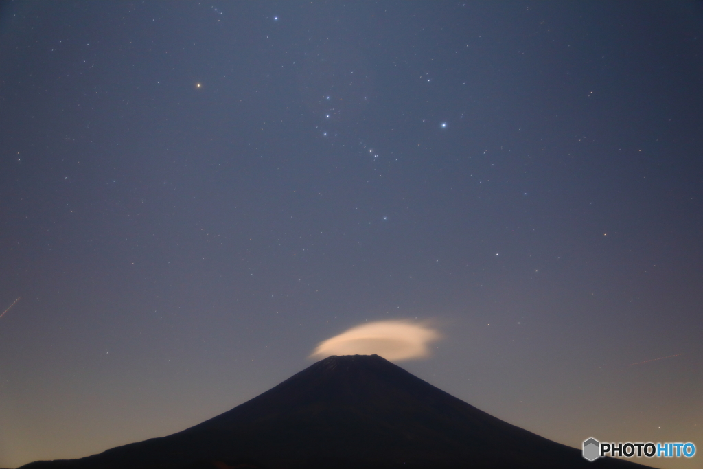 傘雲とオリオン