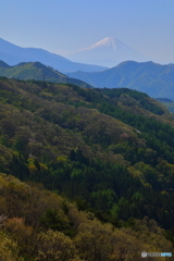 山脈越しに