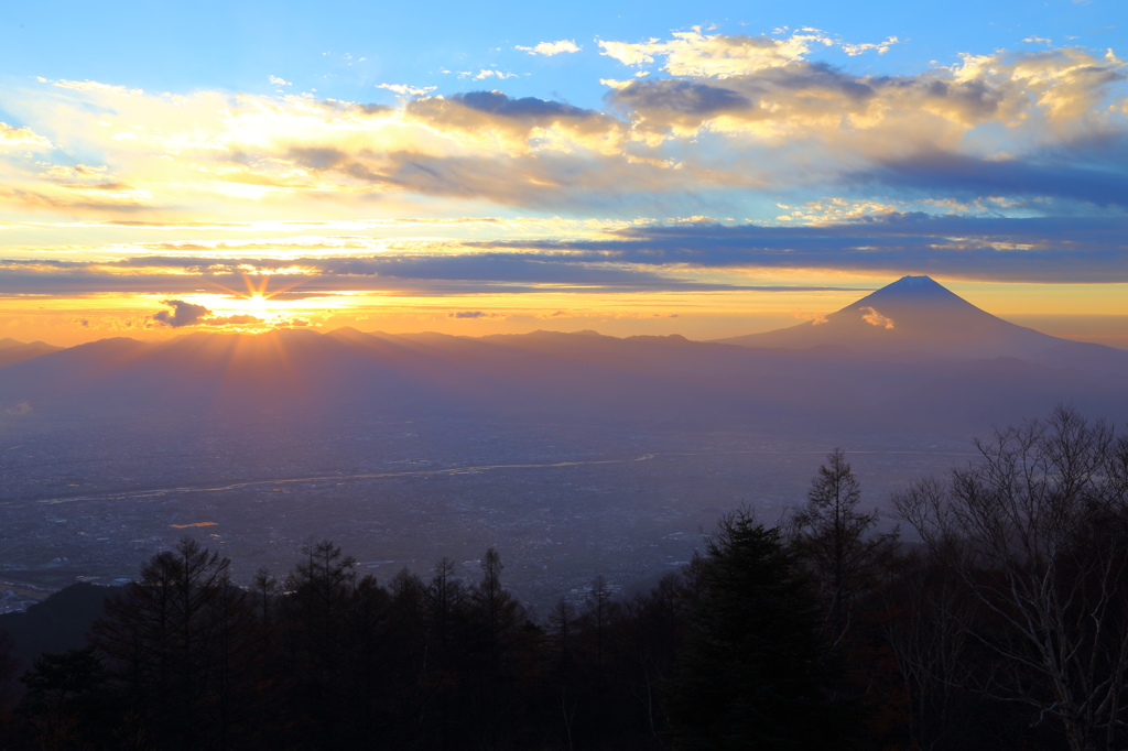 甘利山の朝