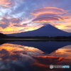 吊るし雲焼ける