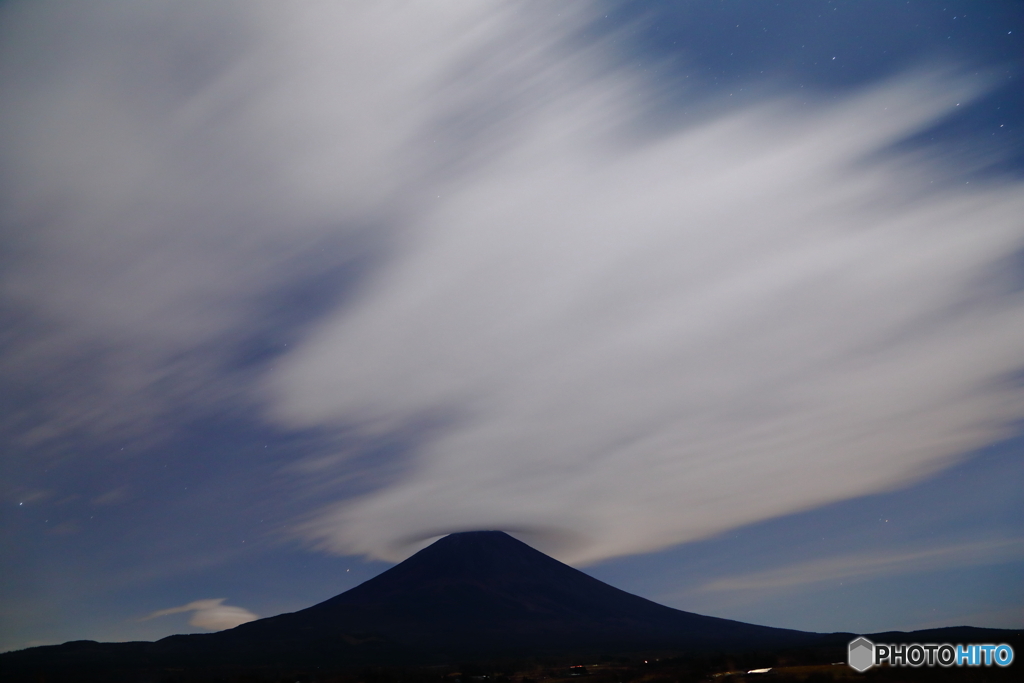 流る雲と傘雲と