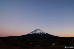 夕暮れ富士