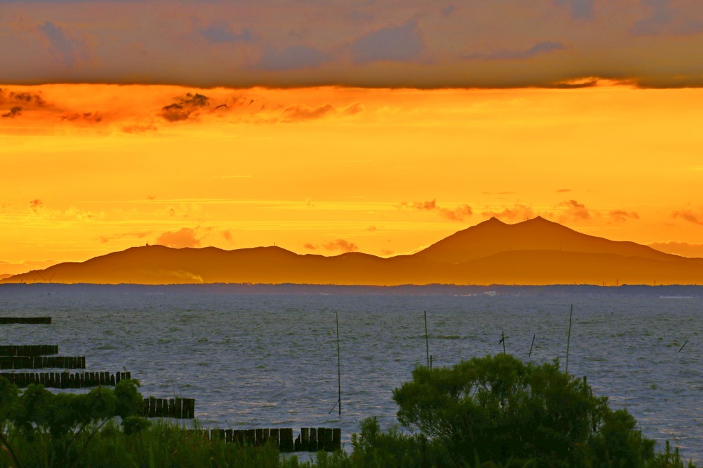 筑波山夕景１